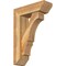 Ekena Millwork Balboa Slat Rough Sawn Bracket w/ Offset Brace, Western Red Cedar, 6"W x 18"D x 26"H BKT0604X18X26BOA06RWR - alternate 1